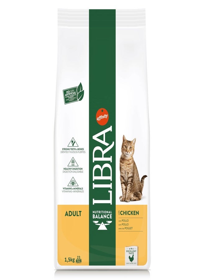 Libra Cat Adult Chicken 1.5 Kg from Affinity Petcare | Premium Cat Food | Complete and Balanced for Adult Cats with Chicken - Image 1